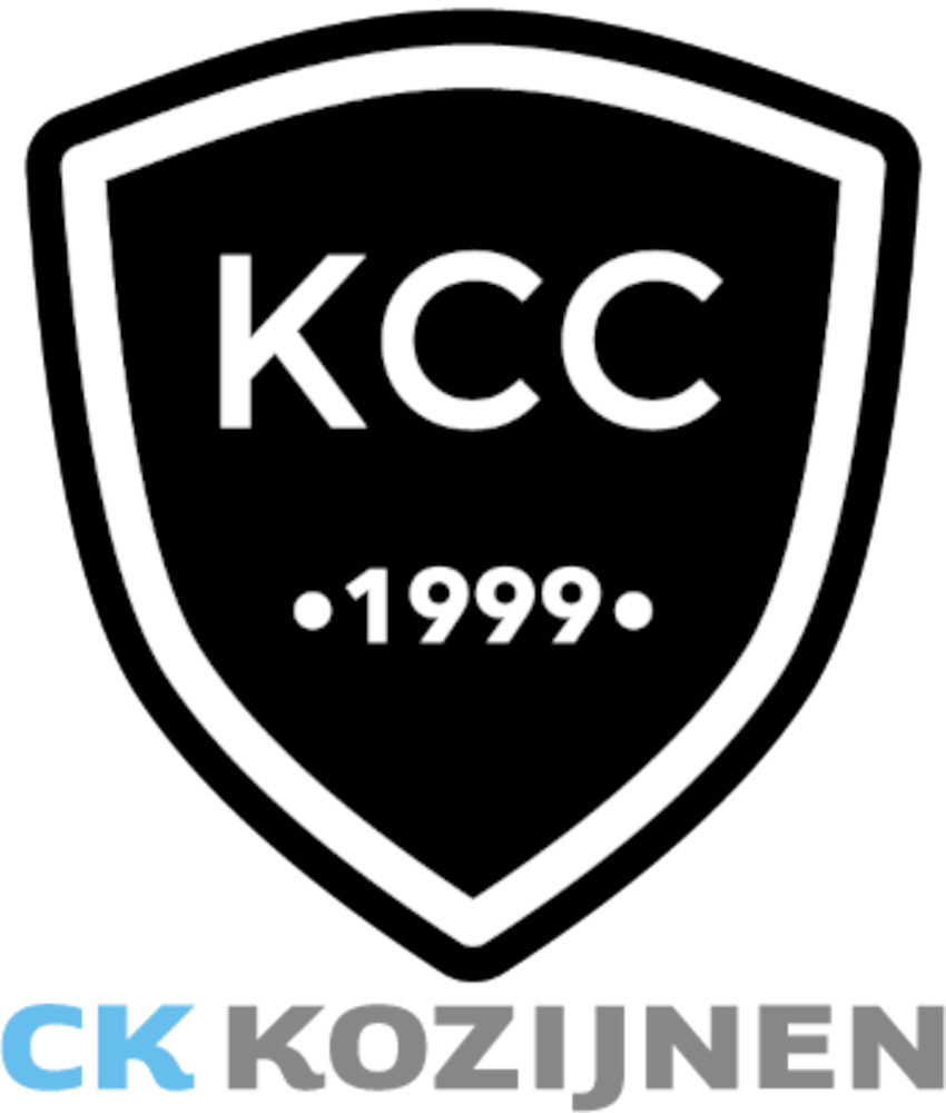 Staand logo met sponsornaam